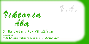 viktoria aba business card